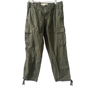 Old Navy Men's Loose Taper Non-Stretch '94 Cargo Pants Army Green Size 32 x 30
